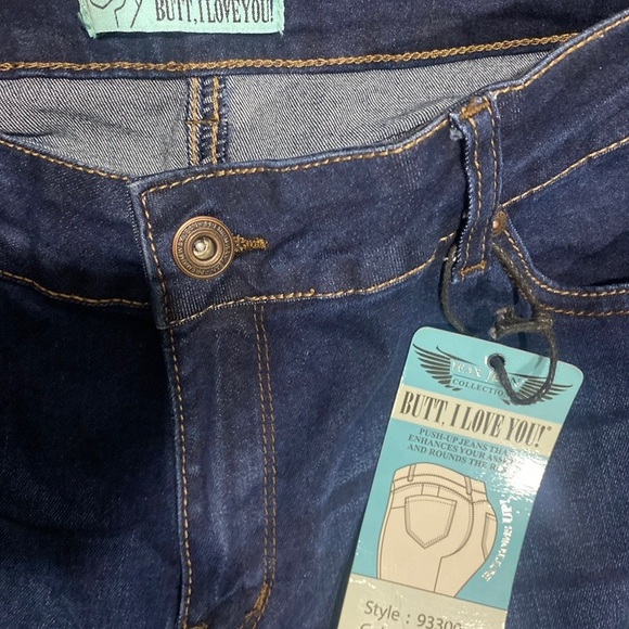 Fashion Nova Distressed Wax Jeans - Picture 3 of 5